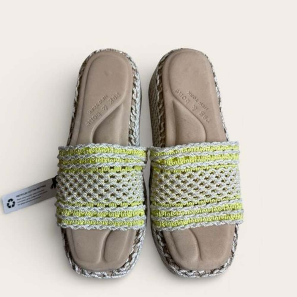Rag & Bone - Logan Crochet Flatform Slide Sandal - Sz 39.5 (US 9.5)